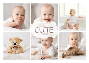 Cute baby collage