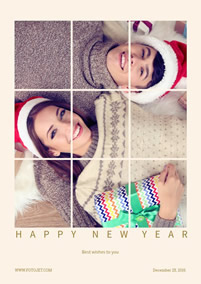 New Year photo grid