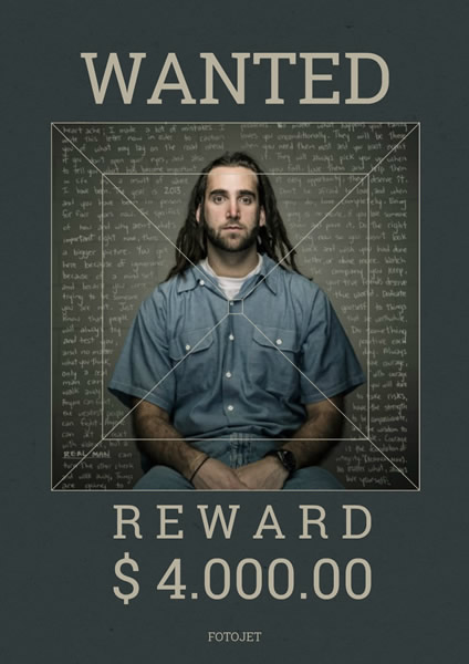 Wanted photo poster