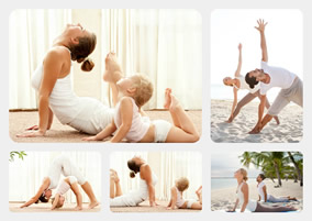 Yoga collage