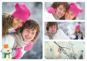 Winter photo grid