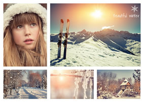 Winter collage