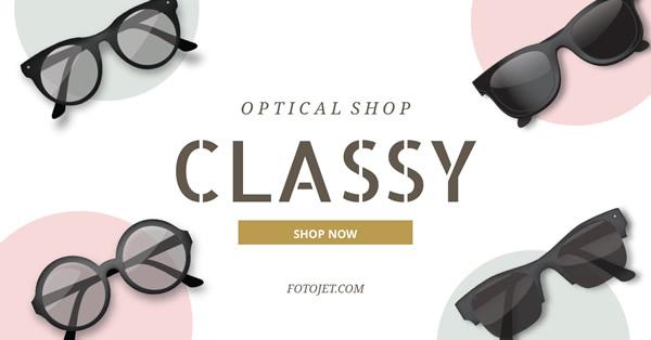 Fashion Optical Shop Facebook Ad Template