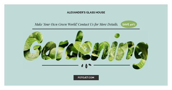 Green Gardening Store Facebook Ad Template