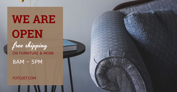 Furniture Store Facebook Ad Template