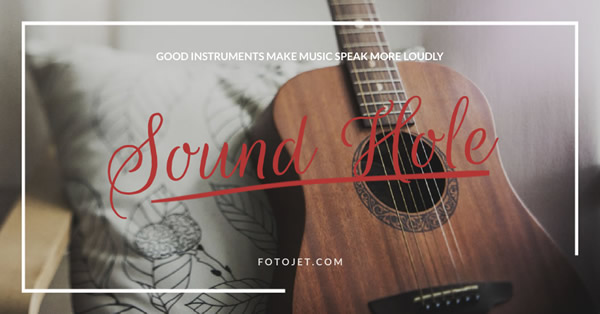 Musical Instrument Facebook Ad Template