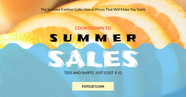 Summer Sale Facebook Ad Template