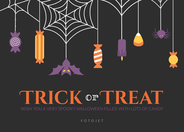 Trick or Treat Halloween Card Template