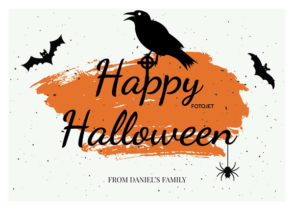 Happy Halloween Greeting Card Template