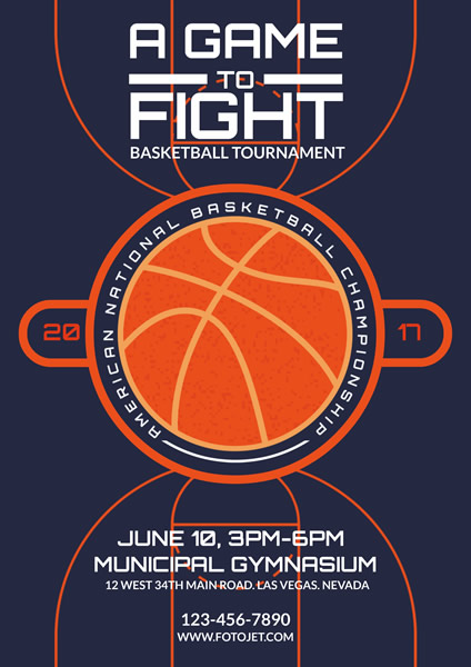 Basketball Tournament Flyer Template