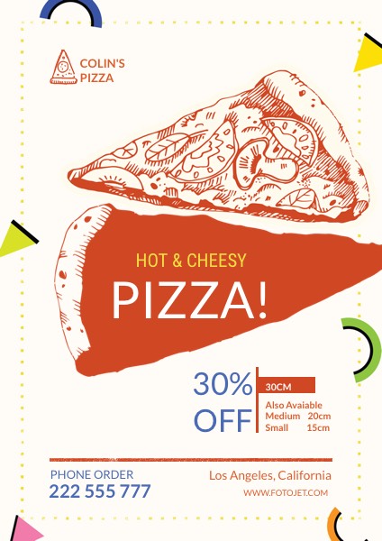 Pizza Shop Promotional Flyer Template
