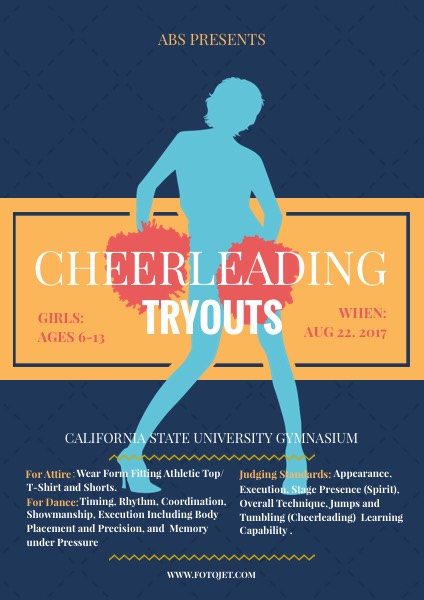 Cheerleading Tryout Flyer Template