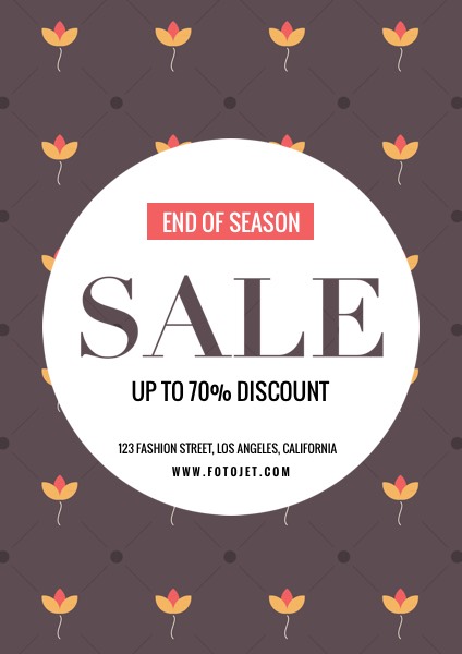 End of Season Sale Flyer Template