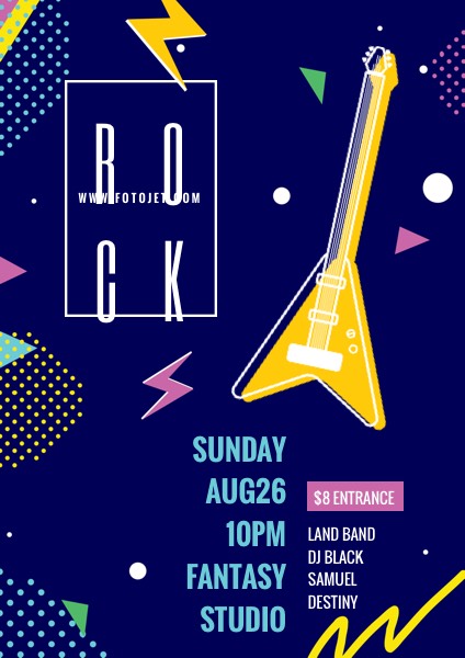 Rock Music Party Flyer Template