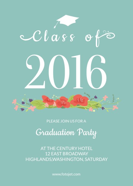 General Graduation Party Invitation