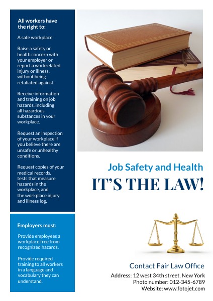 Law Office Promotional Poster 
