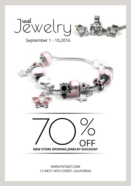 Jewelry Store Discount Poster