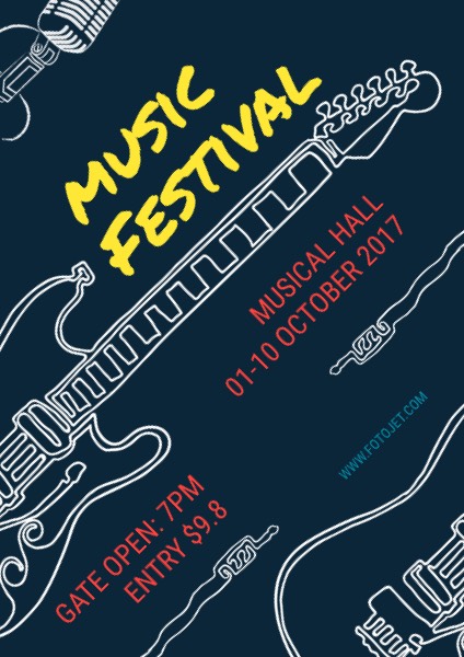 Music Festival Poster Design Template