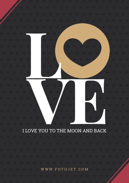 Love Quotes Poster Design Template