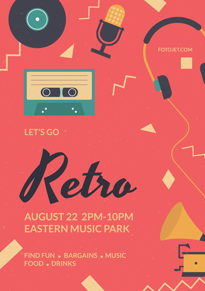 Retro Music Show Flyer - Corporate Identity Template