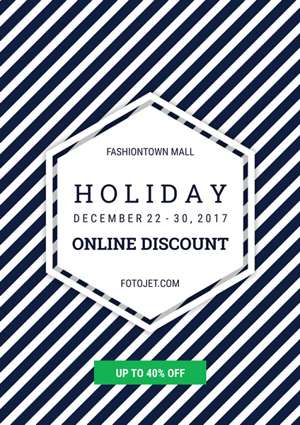 General Holiday Promotion Poster Design Template