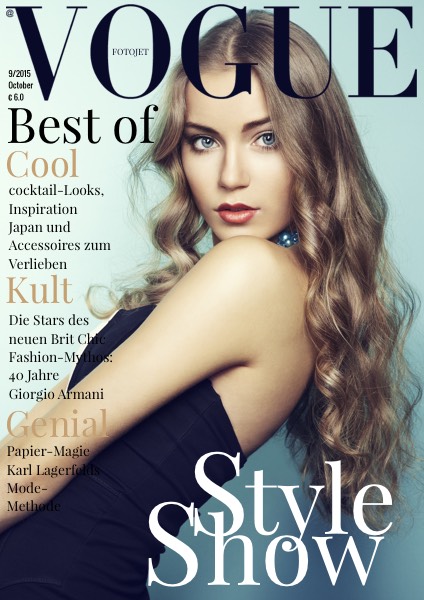 Vogue magazine template