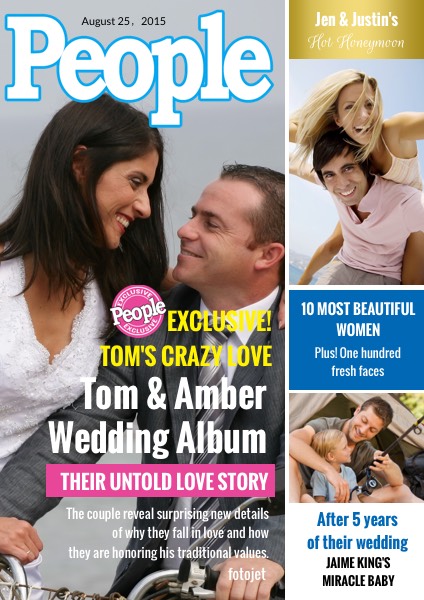 Family People Magazine Cover Design Template | FotoJet