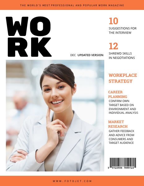 Business Woman Magazine Cover Template