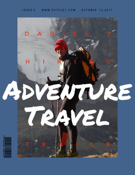 Adventure Travel Magazine Cover Template