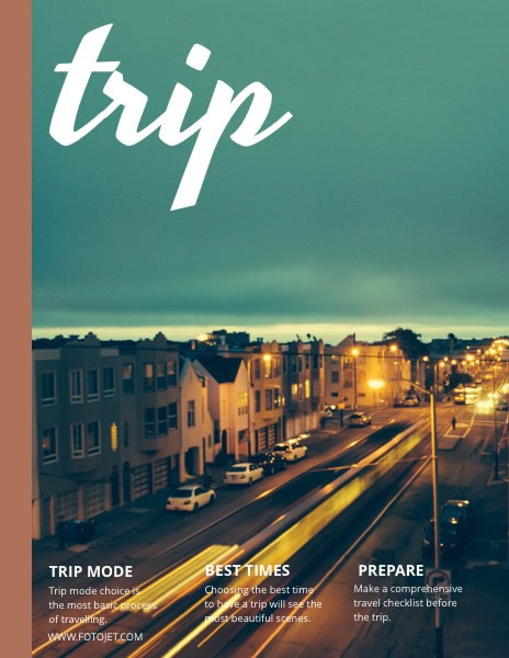 Landscape Travel Magazine Cover Template