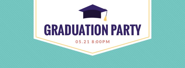Graduation Party Facebook Cover Photo Template