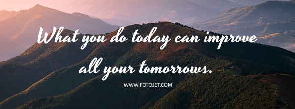 Landscape Motivational Quote Facebook Cover Photo Template