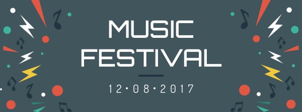 Music Festival Facebook Cover Photo Template
