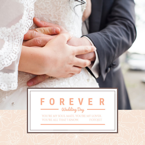 Forever Wedding Day Instagram Post Template